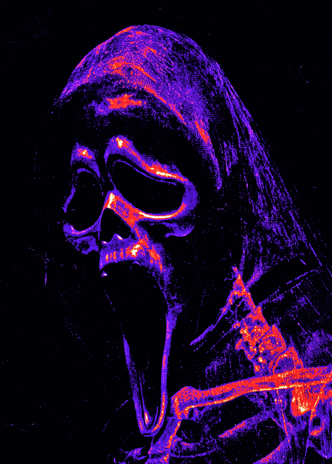 Ghostface Scream Mask Thermal Effect