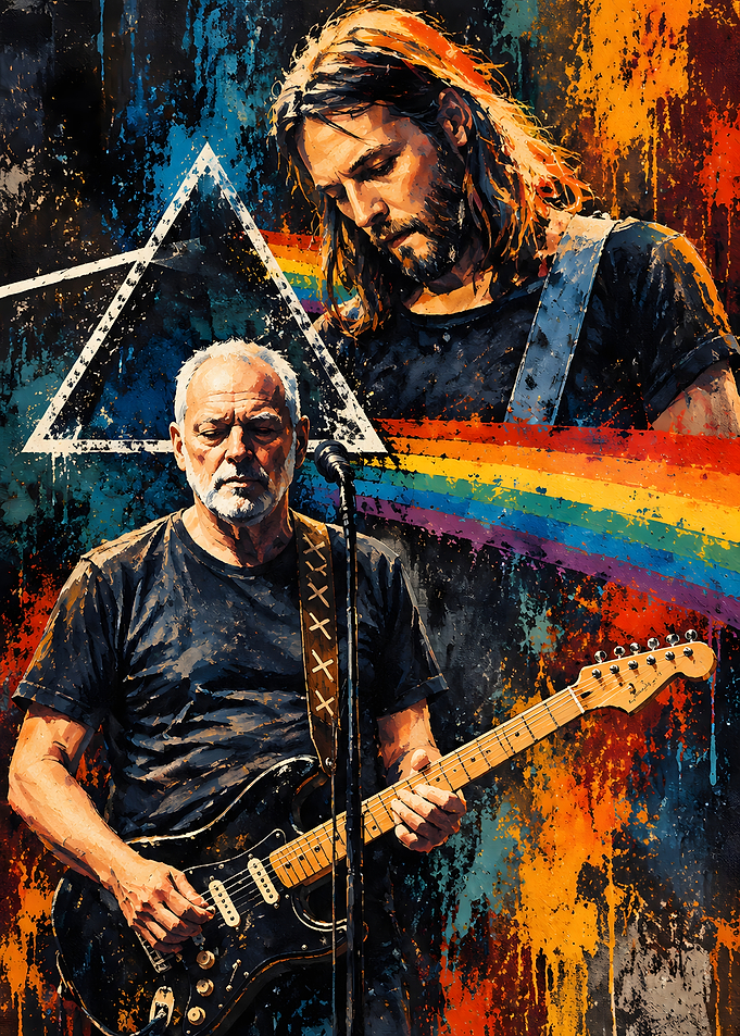 David Gilmour Pink Floyd Tribute Art