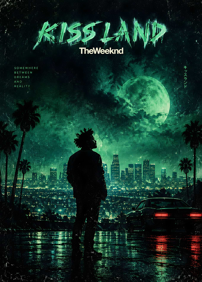 The Weeknd Kiss Land Poster
