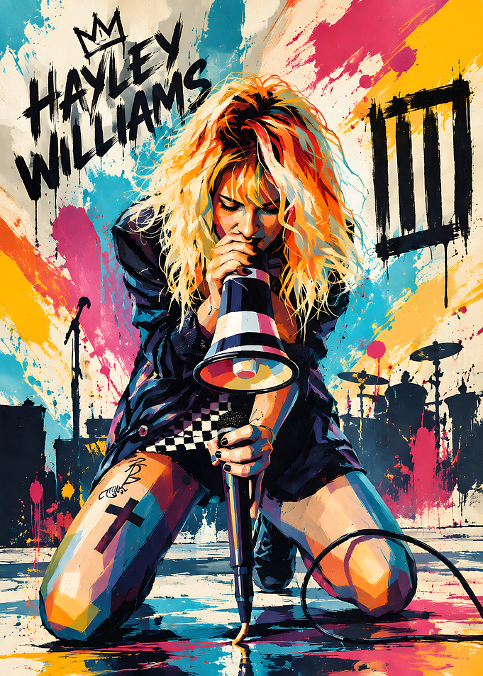 Hayley Williams Pop Art Poster