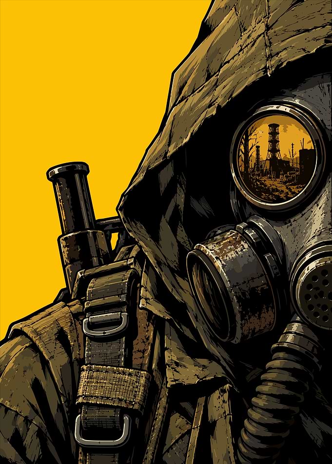 Stalker Gas Mask Post-Apocalyptic Art
