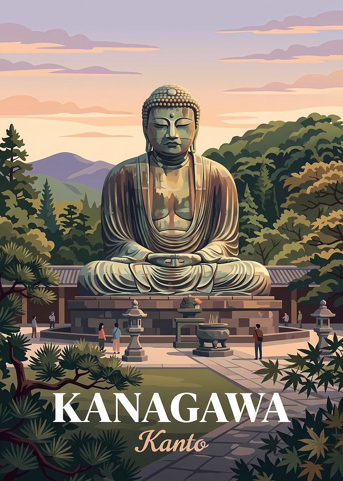 Great Buddha of Kamakura Travel Poster