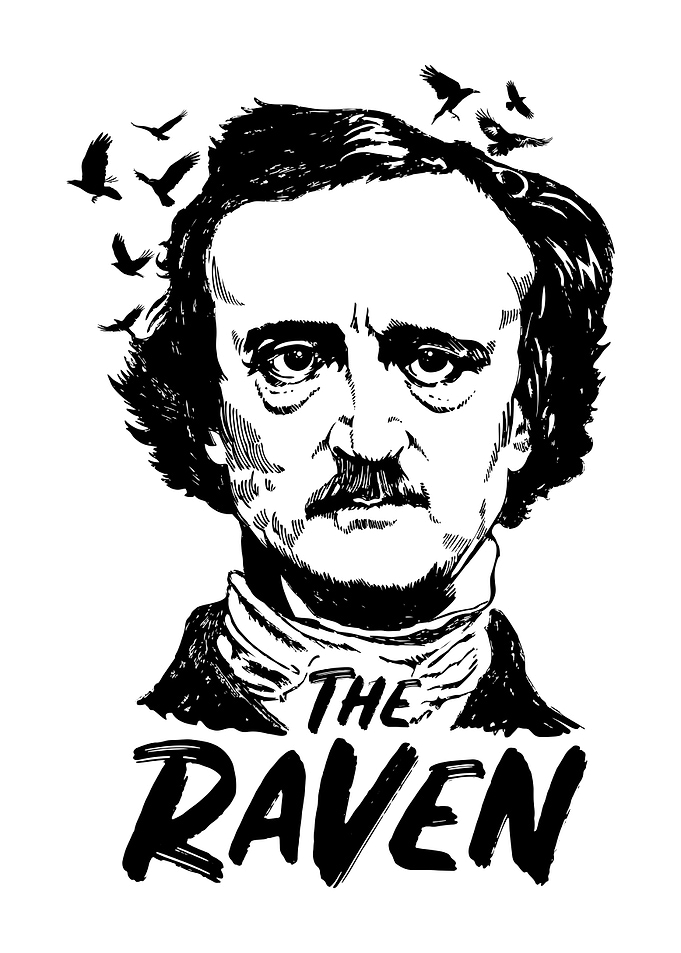 Edgar Allan Poe The Raven Illustration