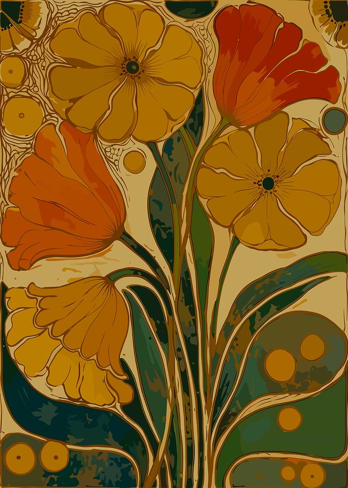 Art Nouveau Floral