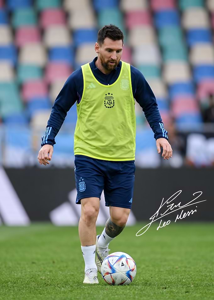 Lionel Messi Training in Argentina Gear