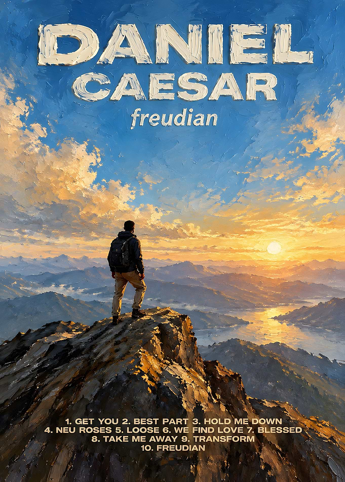 Daniel Caesar Freudian Album Art Poster