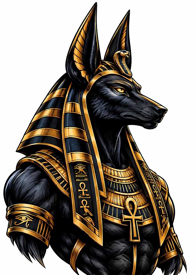 Anubis Egyptian God Portrait