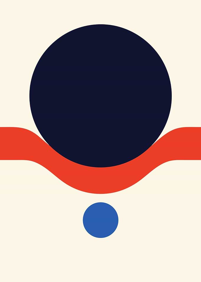The Weight of an Exception — Minimalist Geometric Abstract Art
