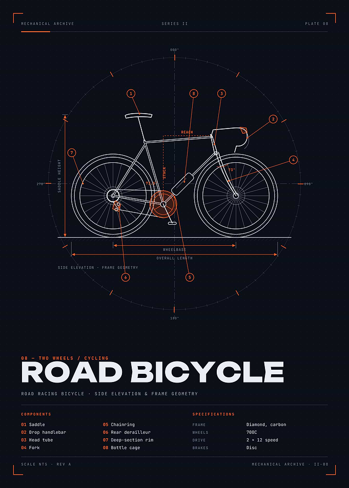 Road Bicycle Blueprint