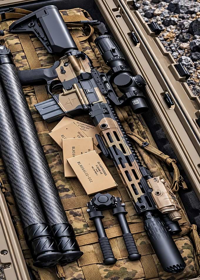 Tactical Rifle in Hard Case