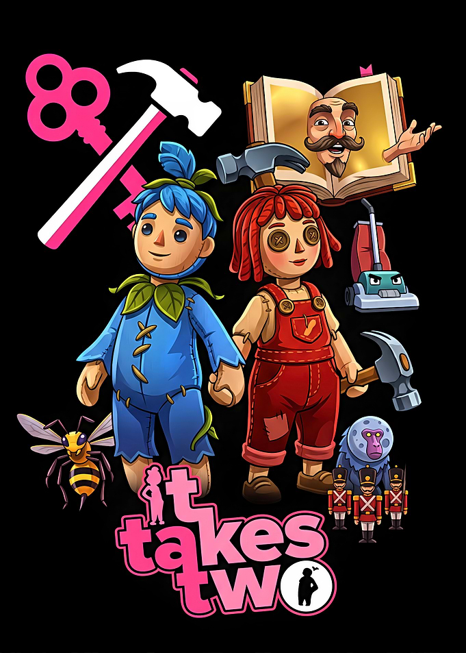 It Takes Two Game Characters Illustration