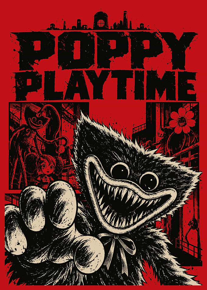 Poppy Playtime Huggy Wuggy Poster