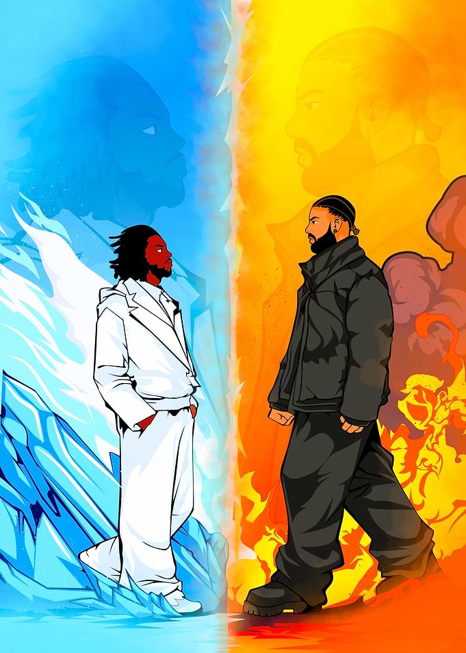 Kendrick Lamar and Drake Rap Rivalry