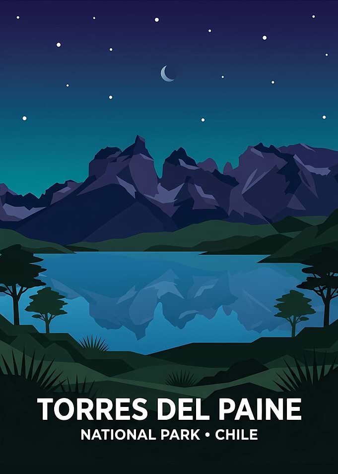 Torres del Paine National Park Poster