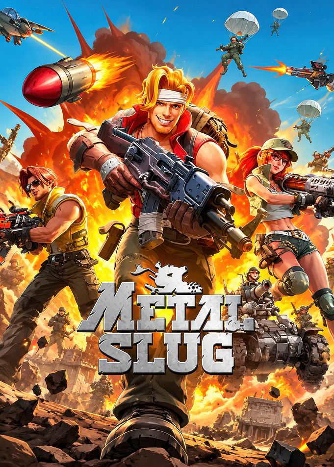 Metal Slug Action Game Poster