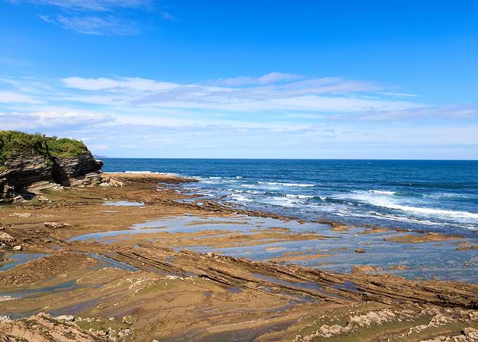 Rocky Coastal Landscape with Ocean View