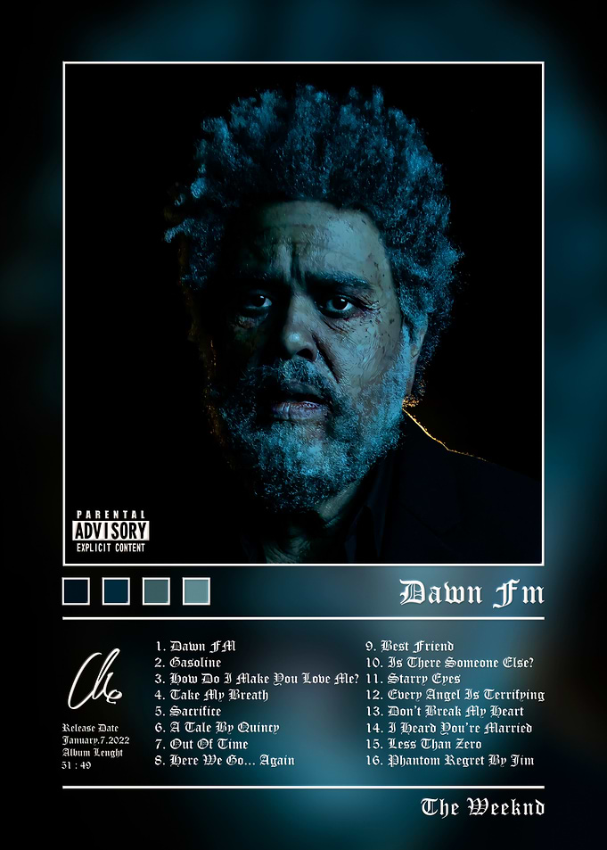 The Weeknd Dawn FM Album Poster