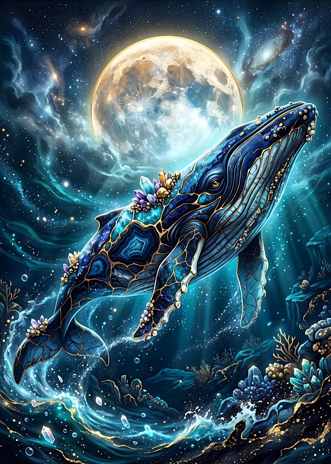 Crystal Whale in Space