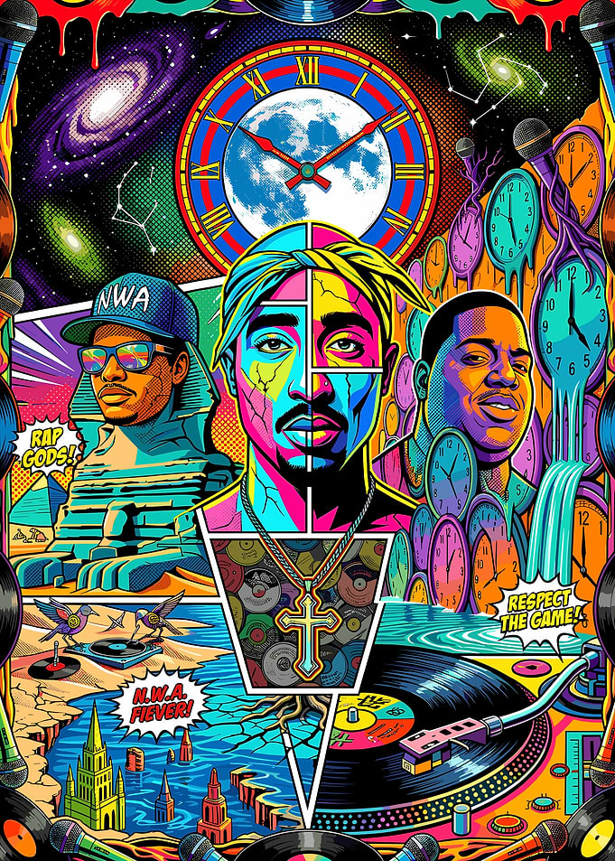 Legendary Hip Hop Icons Pop Art