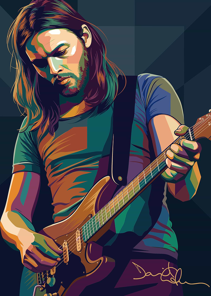 David Gilmour Pop Art Portrait