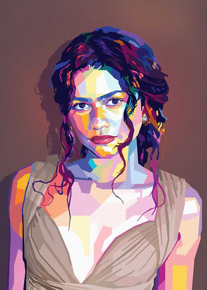 Pop Art Portrait of the talented Zendaya