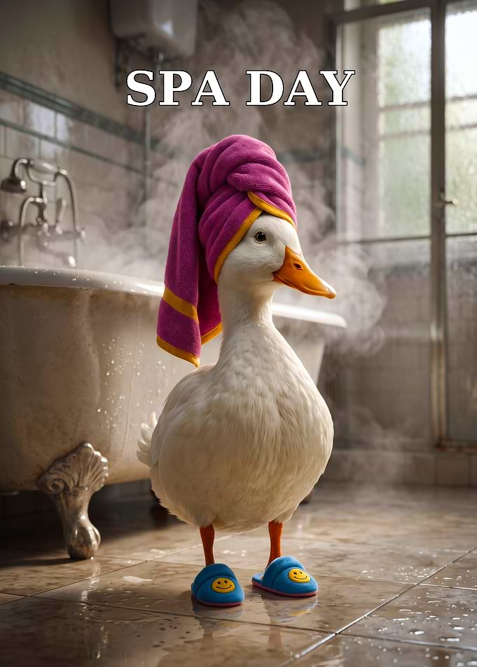 Cute Duck Spa Day