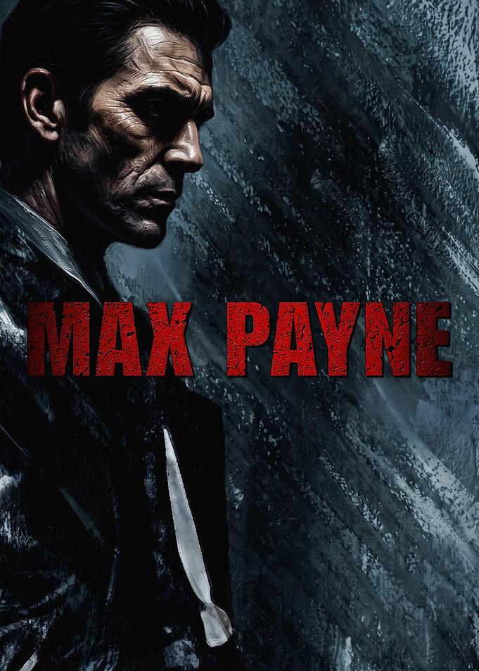 Max Payne Gritty Portrait Poster