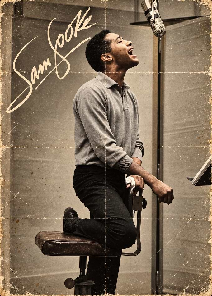 Sam Cooke Vintage Recording Studio Poster