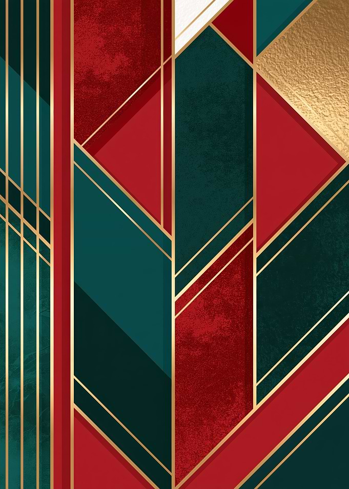 Geometric Art Deco Abstract Pattern