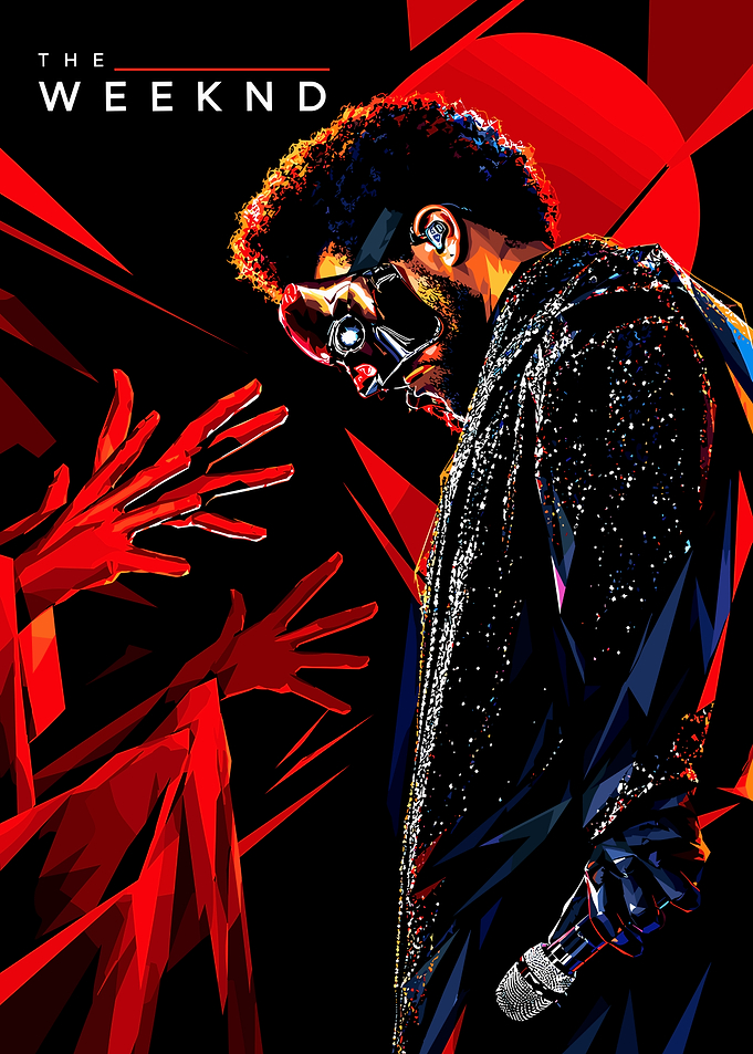 The Weeknd Stylized Concert Poster
