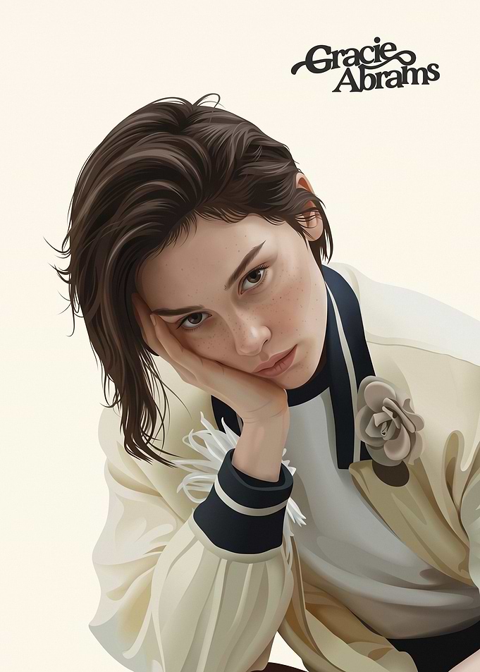 Gracie Abrams Digital Portrait Illustration