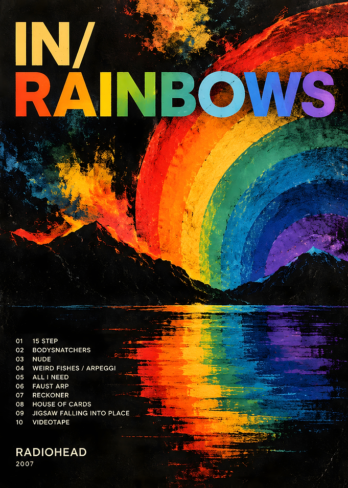 Radiohead In Rainbows Album Art Poster
