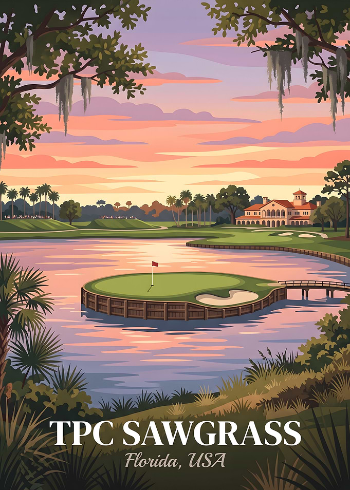 TPC Sawgrass Golf Course Poster