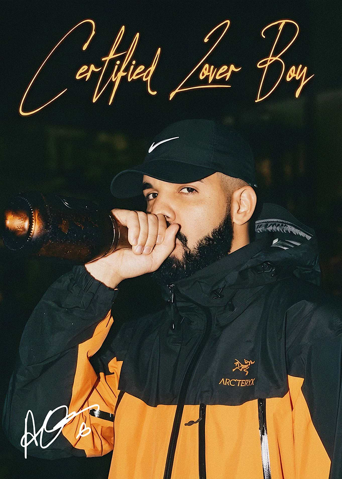 Drake Certified Lover Boy Portrait art