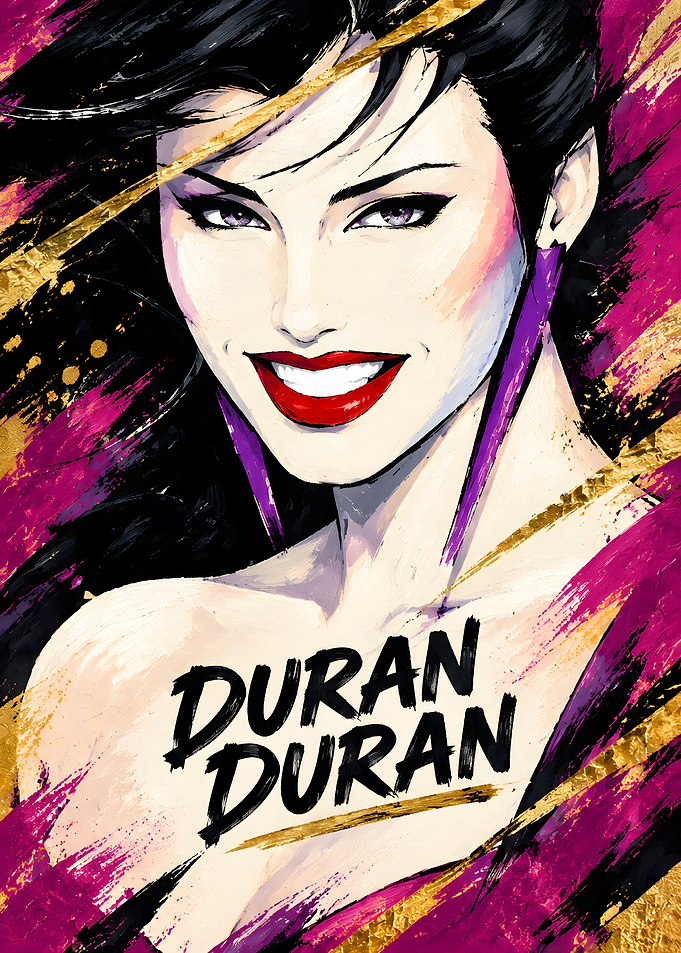 Duran Duran Stylized Portrait Poster