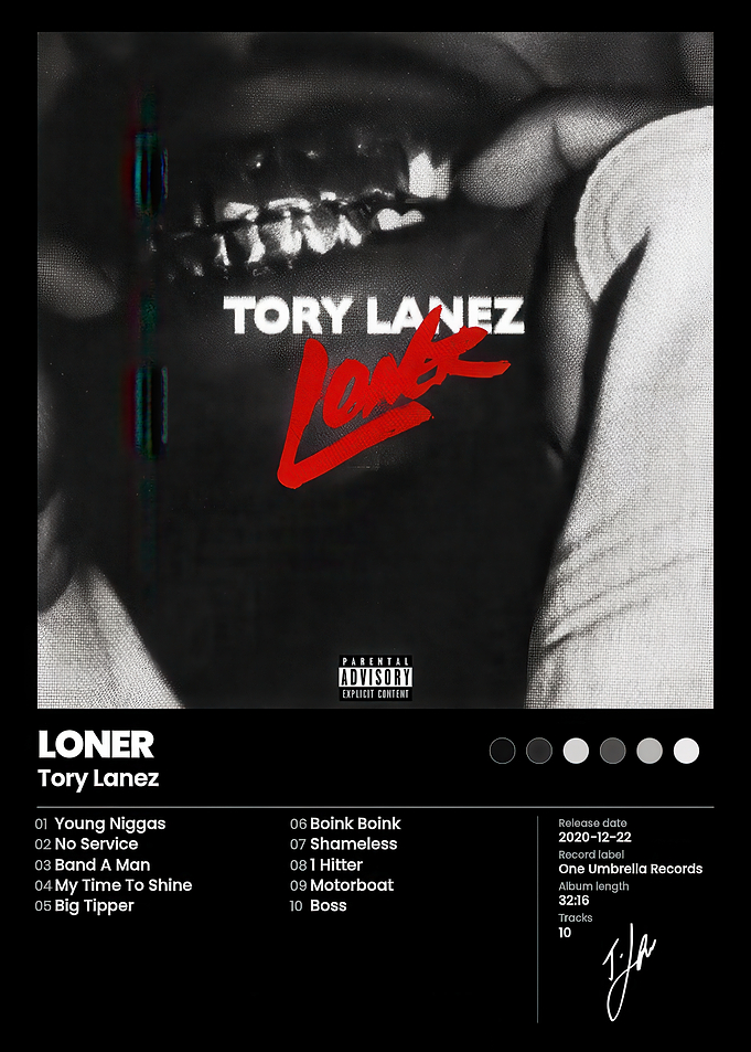 Tory Lanez Loner Album Poster
