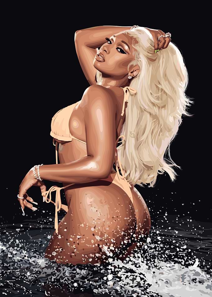 Megan Thee Stallion Digital Illustration