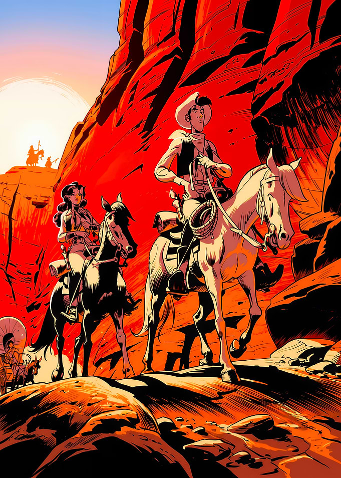 Lucky Luke and Calamity Jane