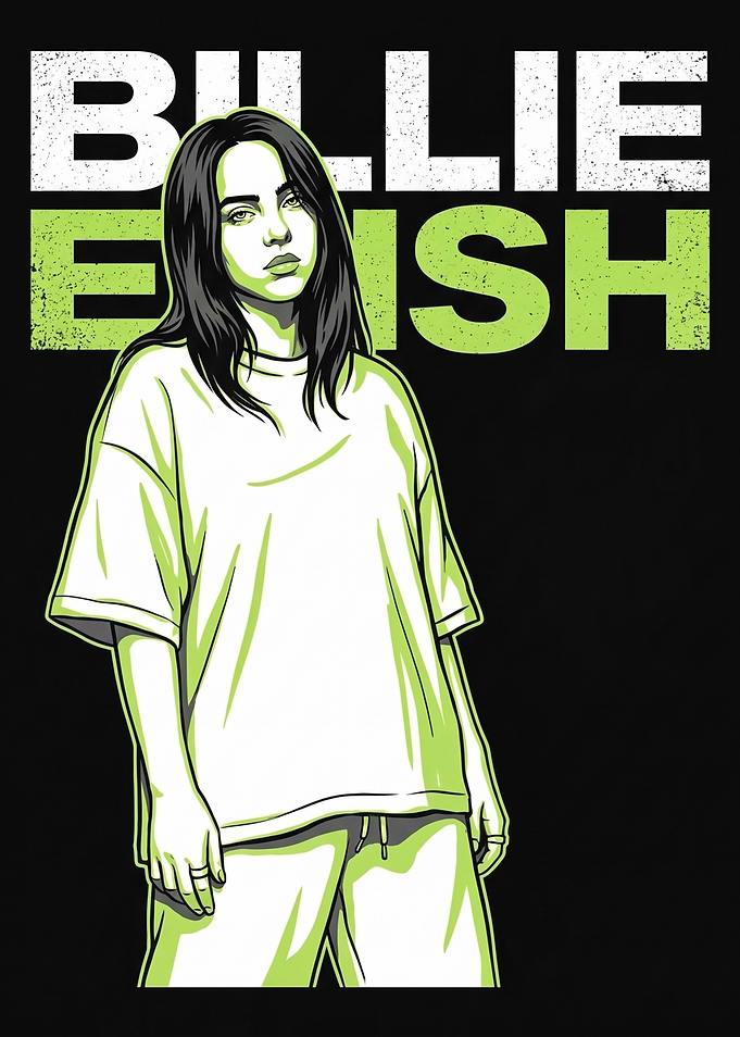 Billie Eilish Graphic Illustration