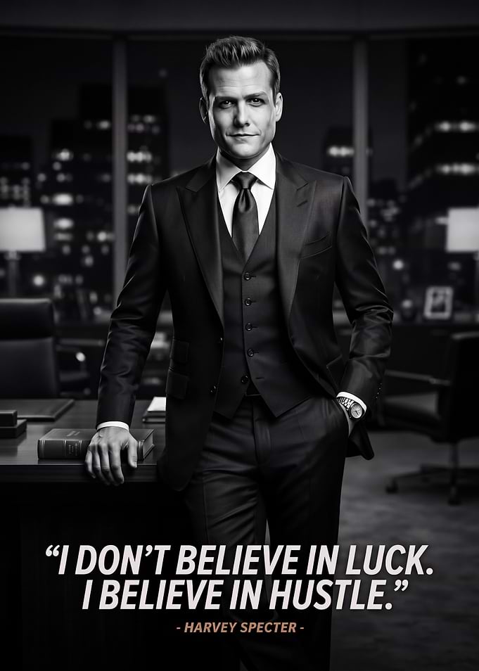 Harvey Specter Inspirational Quote Poster