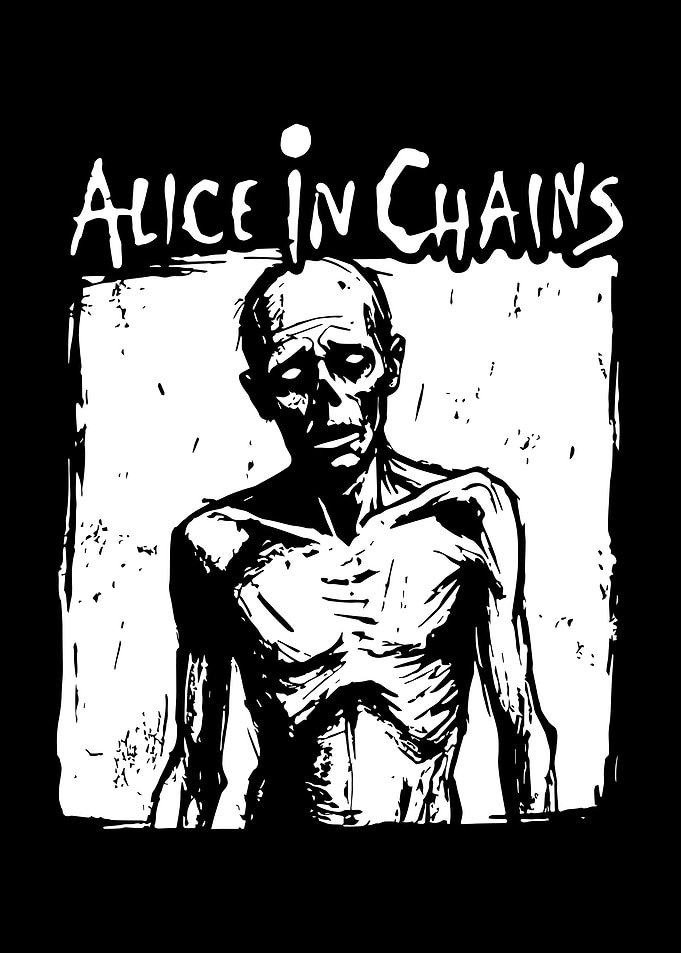 Alice in Chains Grunge Band Graphic