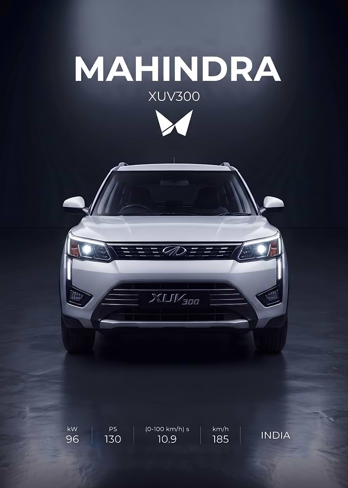 Mahindra XUV300 Promotional Car Poster