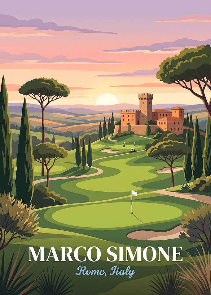 Marco Simone Golf Club Rome Poster