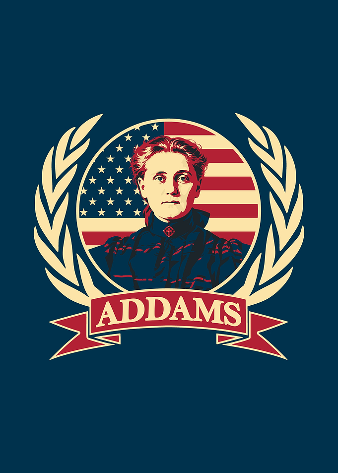Jane Addams Laurel Wreath Portrait