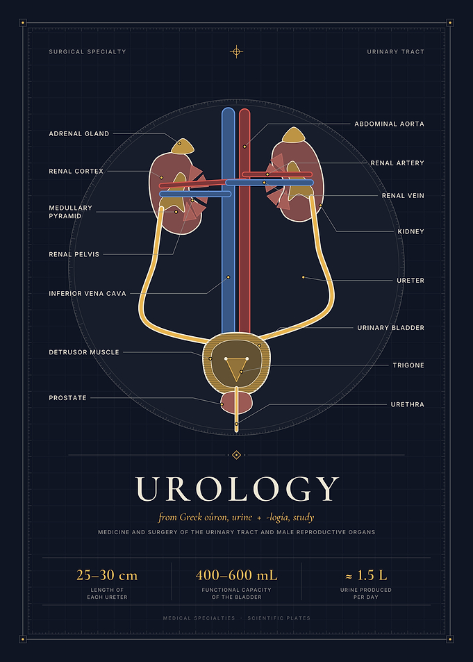 Urology - Urinary Tract Anatomy - Kidneys, Ureters & Bladder