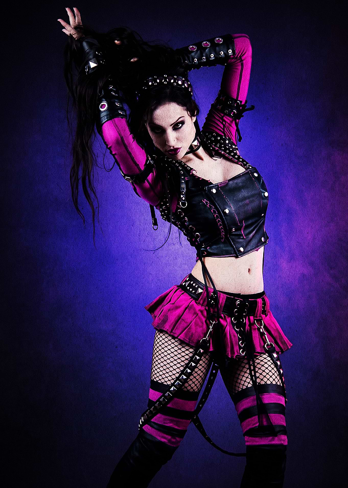 Gothic Punk Style Fashion Portrait