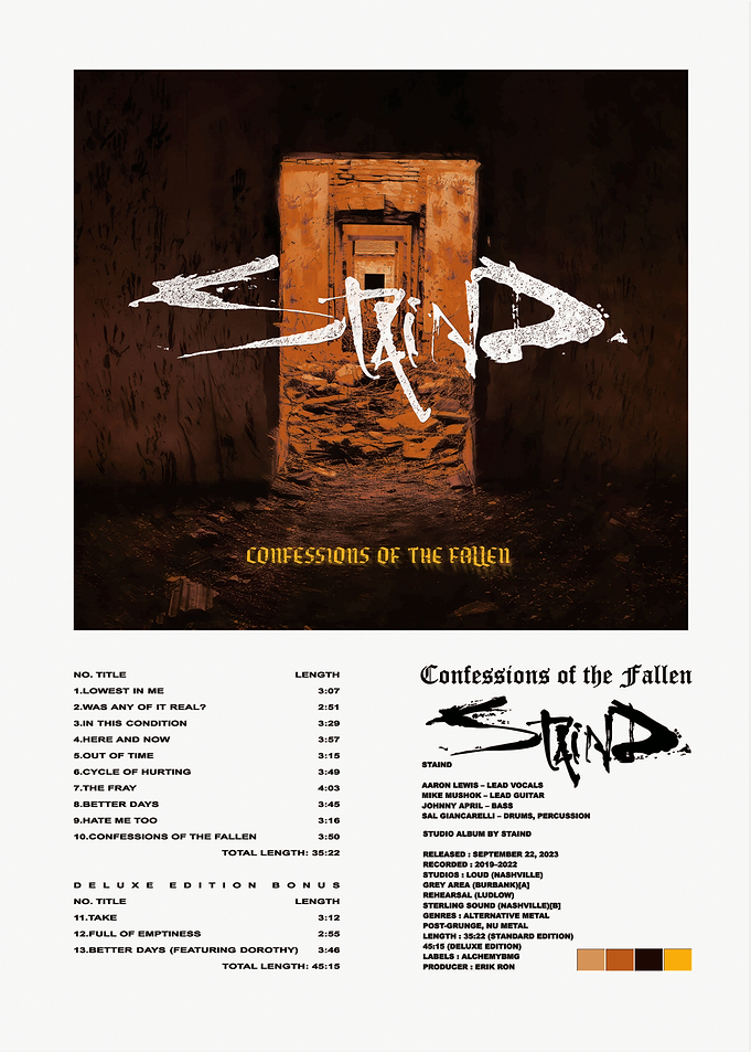 Staind Confessions of the Fallen Album Art