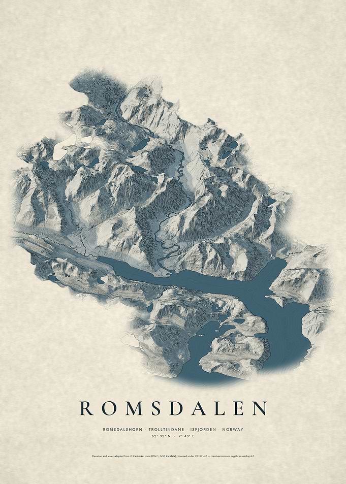 Romsdalen – Relief Study No. 03