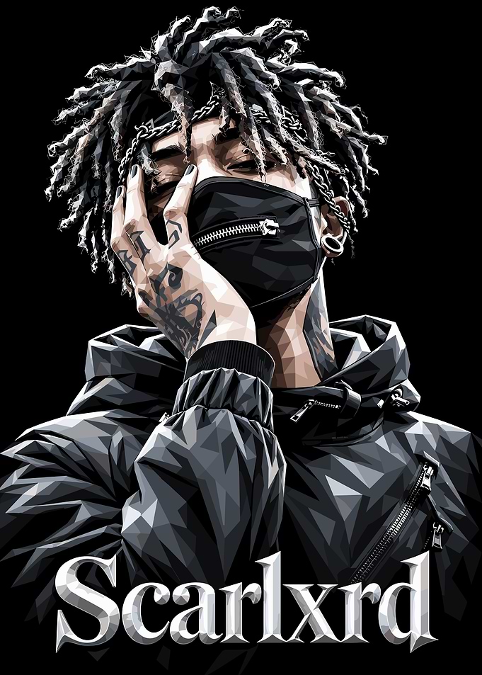 Scarlxrd Low Poly Portrait