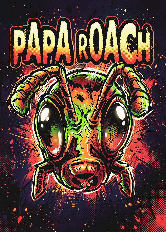 Papa Roach Band Logo Art